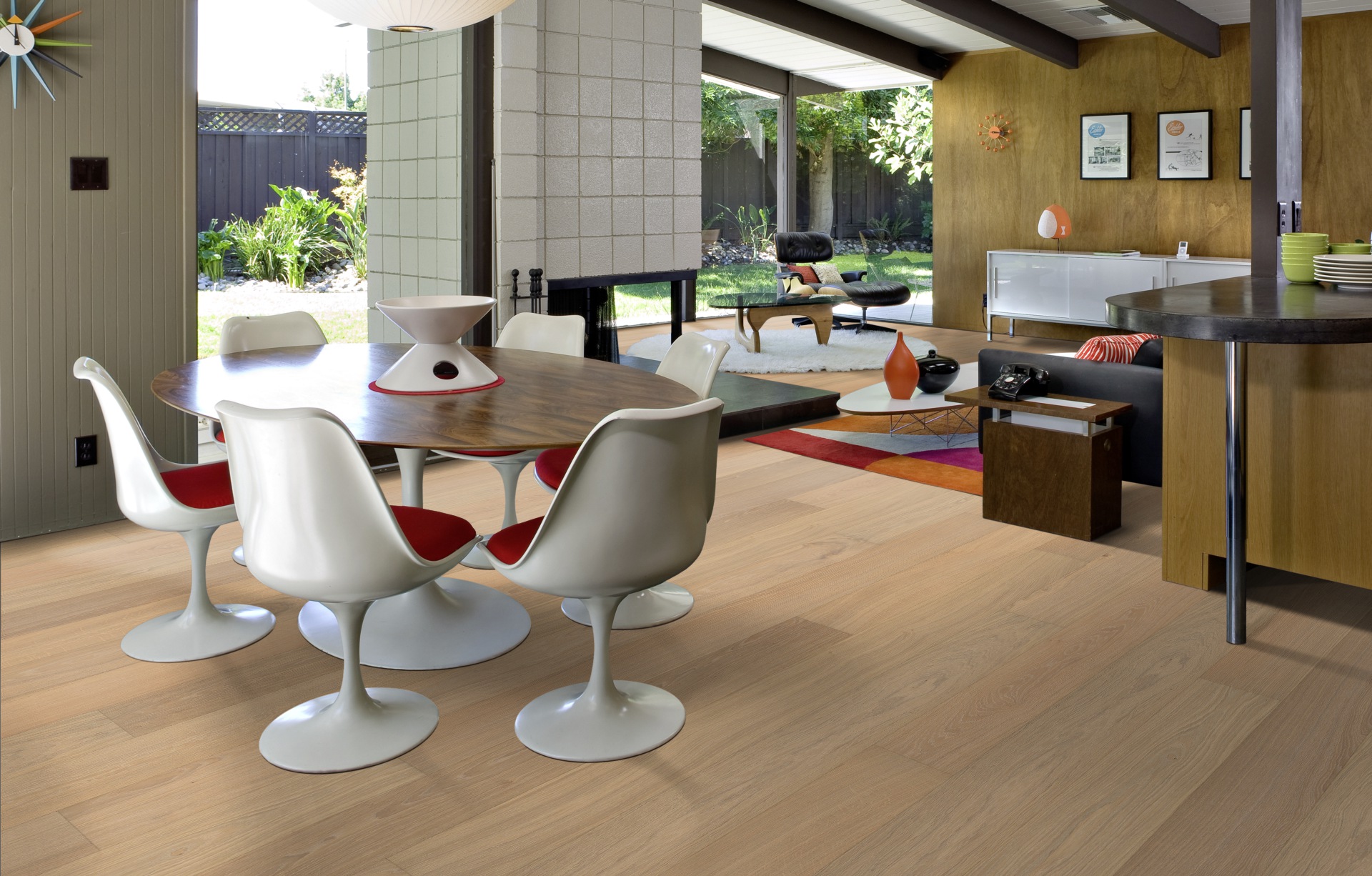 Паркетная доска Kahrs Столичная Дуб Париж Paris 151N4AEK4JKW240 Calm 2420×187×15 фото в интерьере